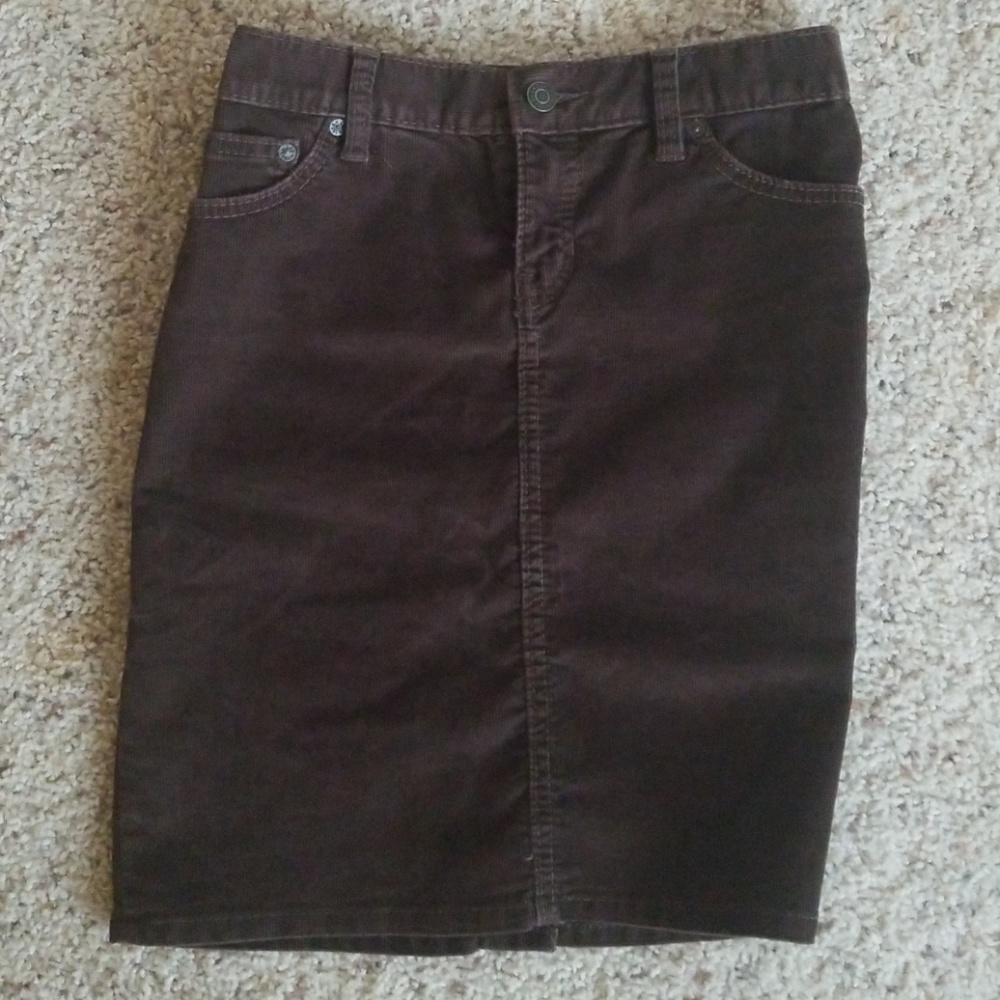 Gap Brown Corduroy Skirt